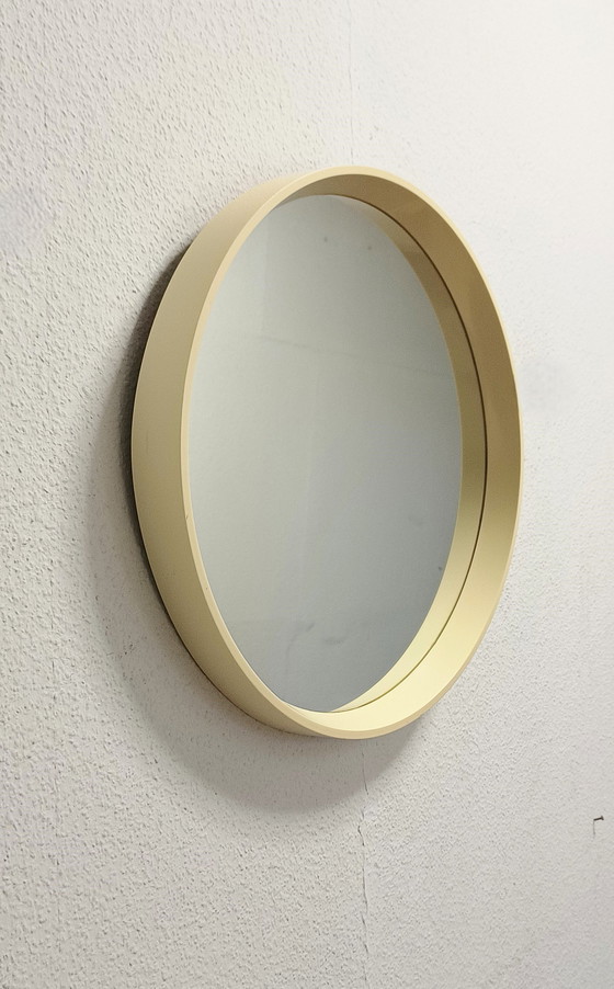 Image 1 of Specchio rotondo bianco anni Sessanta