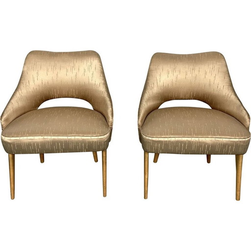 Pair of vintage armchairs, Italy 1950