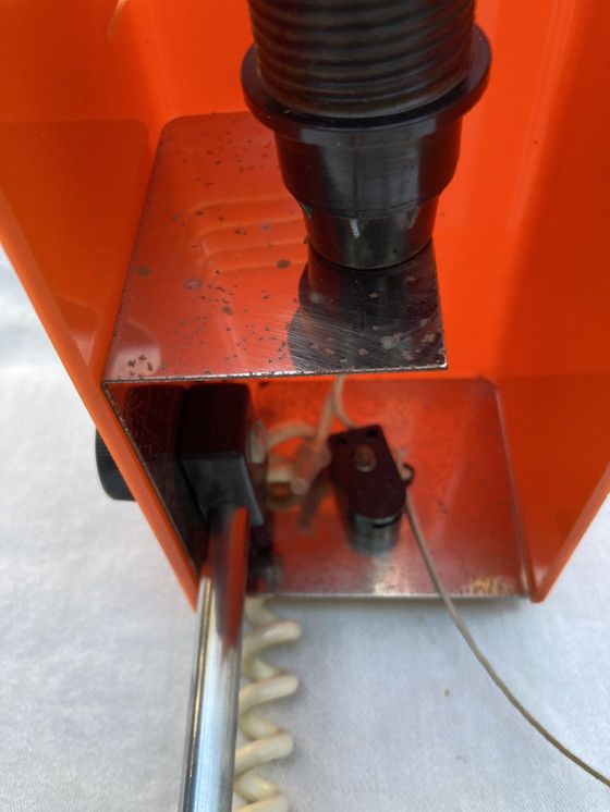 Image 1 of Desk Lamp, Orange Space Age Height Adjustable