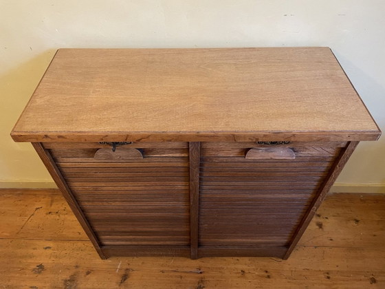 Image 1 of Shuttered filing cabinet Art Deco 1930 French 81 Cm.