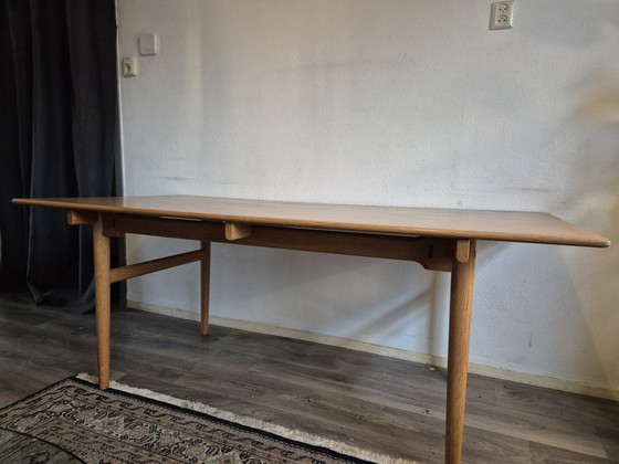 Image 1 of Original 60Ties Hans J Wegner For Andreas Tuck Denmark Dining Room Table At327