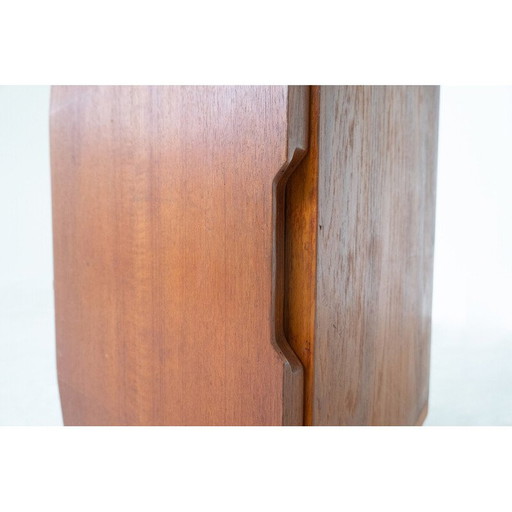 Baúl de madera vintage, Italia, 1960