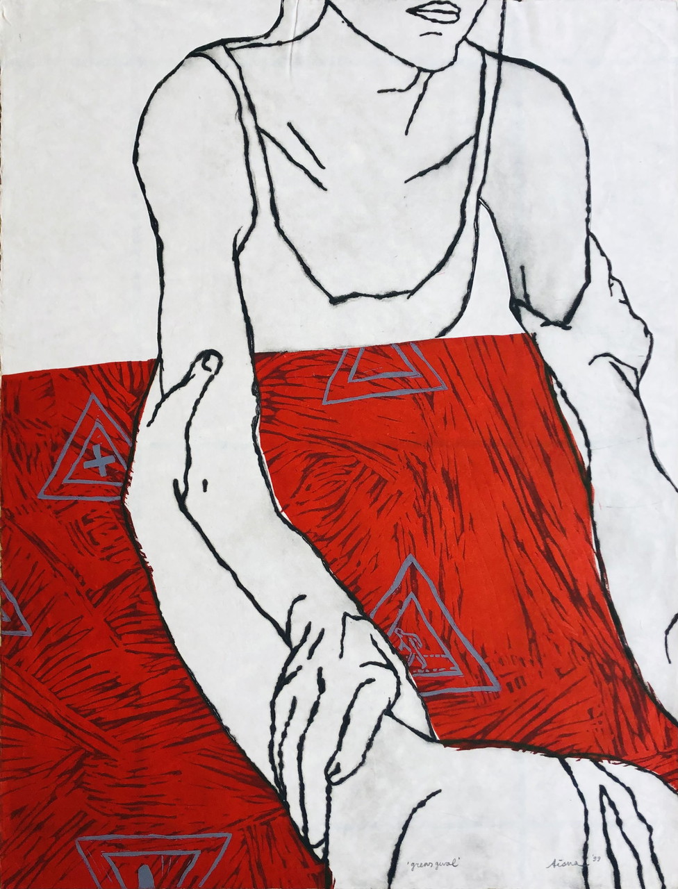Aisma - Grabado con técnica mixta - 1999