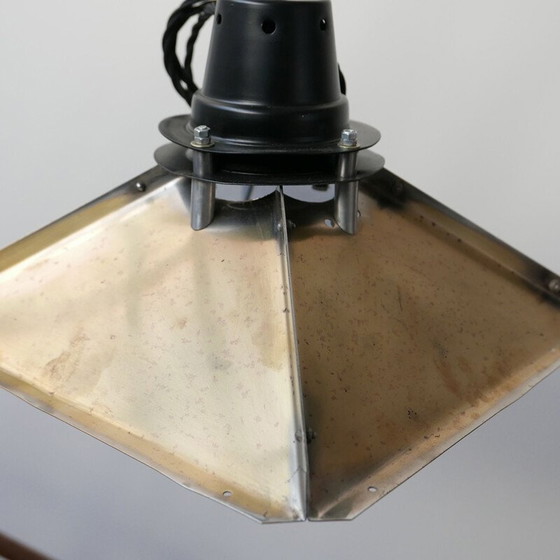 Image 1 of Brass vintage Reflector pendant lamp, England 1950s