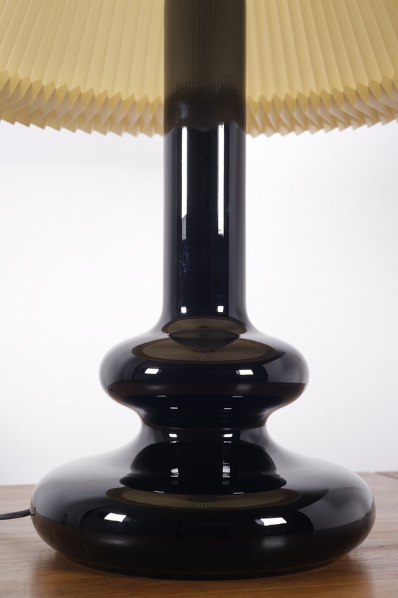 Image 1 of Holmegaard Le Klint glass table lamp 'Plaza Opal' By Hsin-Lung Lin