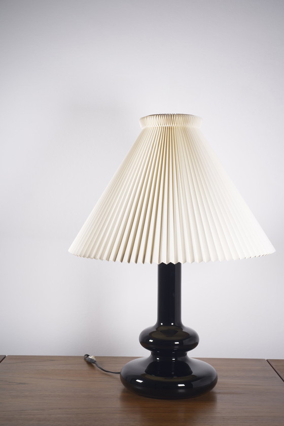 Image 1 of Holmegaard Le Klint glass table lamp 'Plaza Opal' By Hsin-Lung Lin