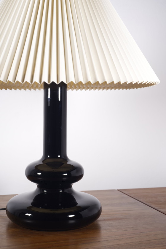 Image 1 of Holmegaard Le Klint glass table lamp 'Plaza Opal' By Hsin-Lung Lin