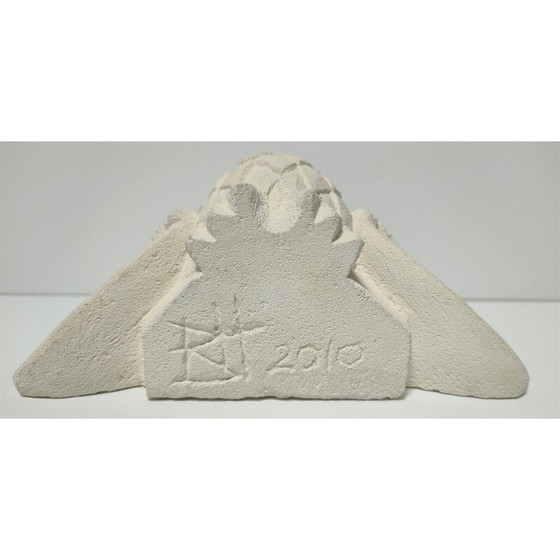 Image 1 of Vintage carved stone owl, France 2010