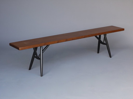 Pirkka Bench by Ilmari Tapiovaara for Laukaan Pukkaa, Finland, 1950s