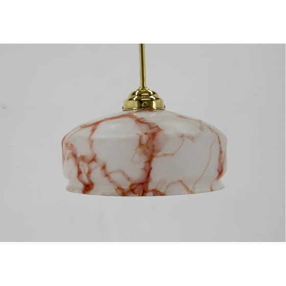 Image 1 of Vintage Art Deco brass pendant lamp, 1920