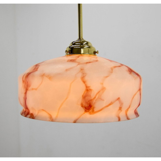 Image 1 of Vintage Art Deco brass pendant lamp, 1920