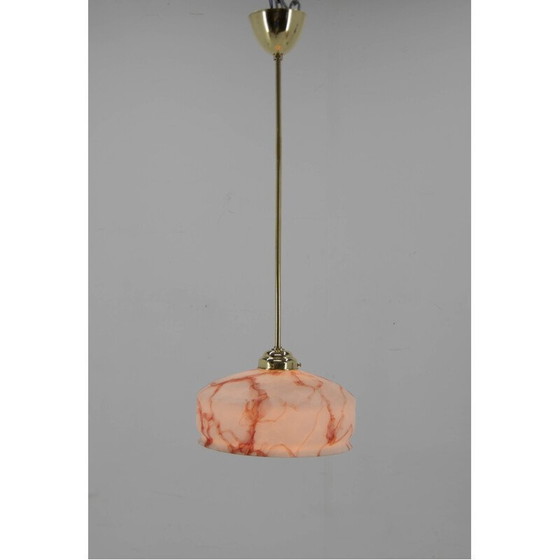 Image 1 of Vintage Art Deco brass pendant lamp, 1920