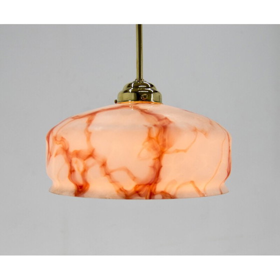 Image 1 of Vintage Art Deco brass pendant lamp, 1920