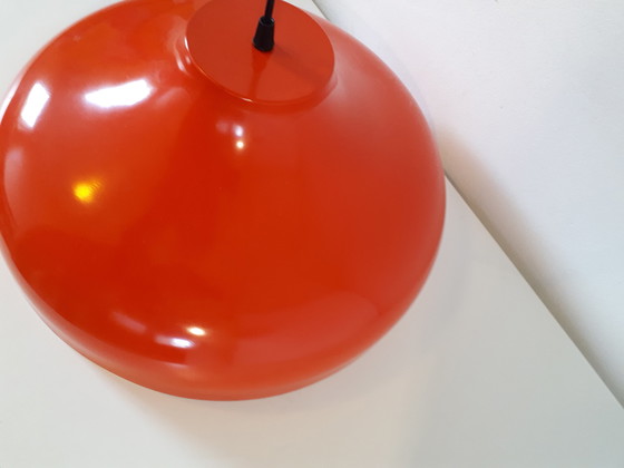 Image 1 of Lampe suspendue vintage orange