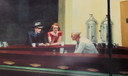 Edward Hopper. Nighthawks 1942 (Oil On Canvas). Xxl Size 161X100Cm. Signed In The Plate.  