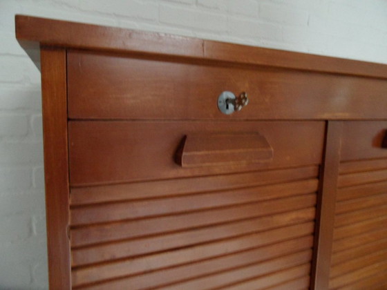 Image 1 of Vintage Filing Cabinet With Shutters
