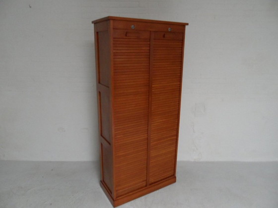 Image 1 of Vintage Filing Cabinet With Shutters