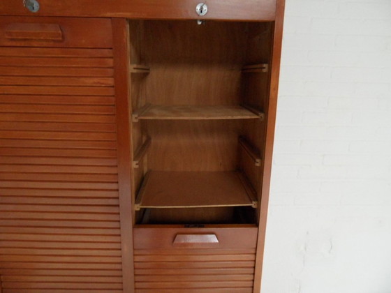Image 1 of Vintage Filing Cabinet With Shutters