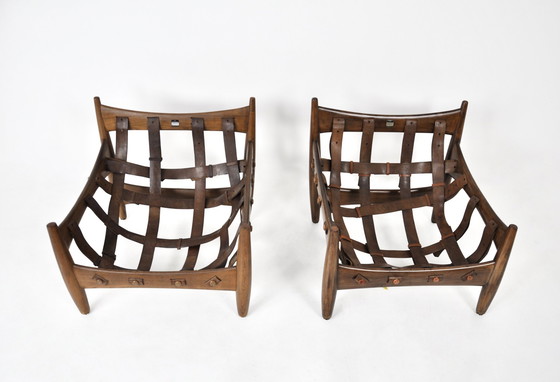 Image 1 of "Sheriff" Lounge Chairs By Sergio Rodrigues For Isa Bergamo, 1960S, Set Of 2