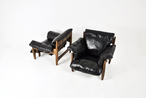 "Sheriff" Lounge Chairs By Sergio Rodrigues For Isa Bergamo, 1960S, Set Of 2