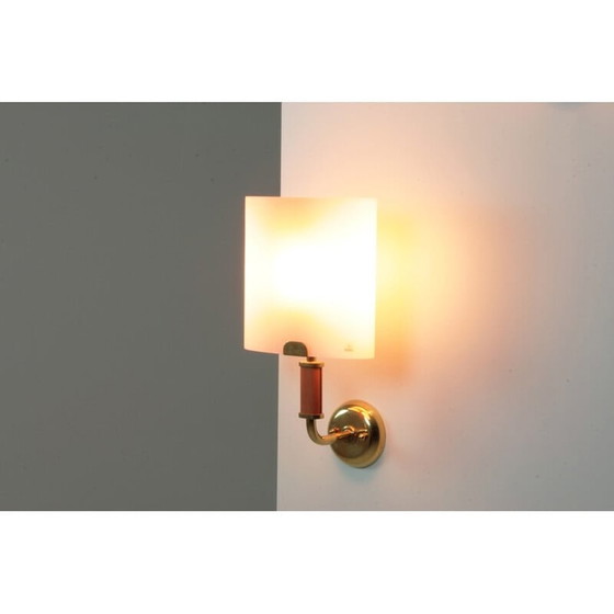 Image 1 of Pair of vintage Murano glass wall lamps by Vetri, Italy 1960