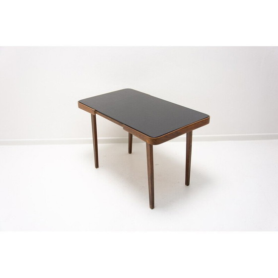Image 1 of Mid century opaxite glass coffee table, Czechoslovakia 1960s