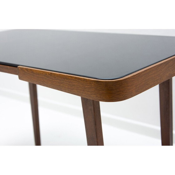 Image 1 of Mid century opaxite glass coffee table, Czechoslovakia 1960s