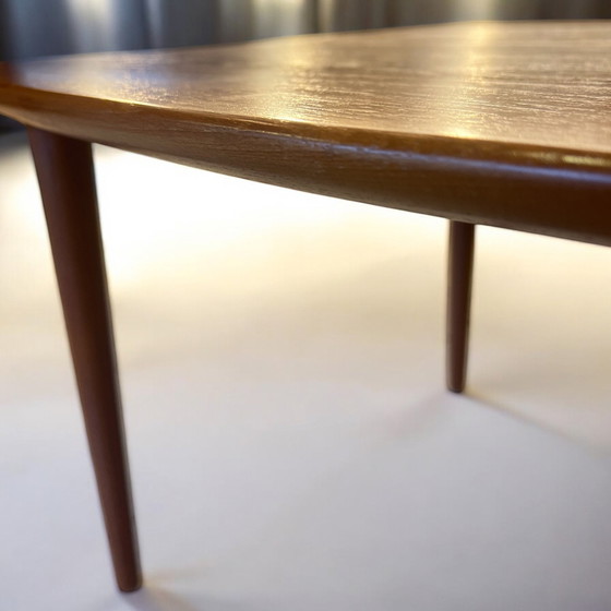 Image 1 of Scandinavian Design side table - Rolf Rastad & Adolf Relling for Gustav Bahus with Swiss edge in solid teak