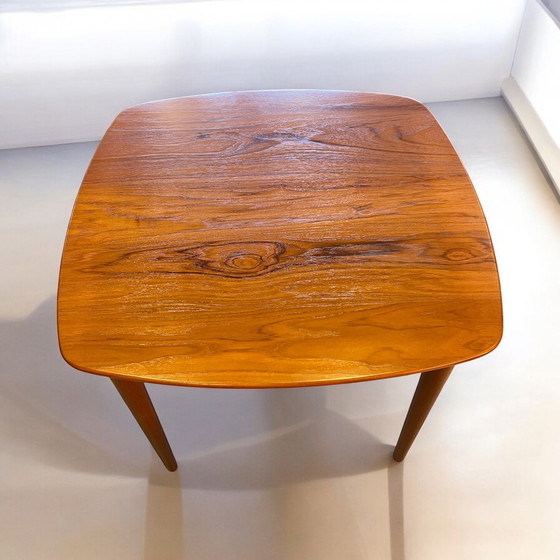 Image 1 of Scandinavian Design side table - Rolf Rastad & Adolf Relling for Gustav Bahus with Swiss edge in solid teak