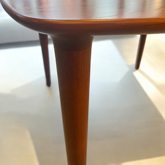 Image 1 of Scandinavian Design side table - Rolf Rastad & Adolf Relling for Gustav Bahus with Swiss edge in solid teak
