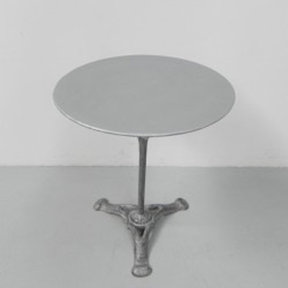 Image 1 of Art Deco Bistro Table, Garden Table with Cast Iron Base - 1930s