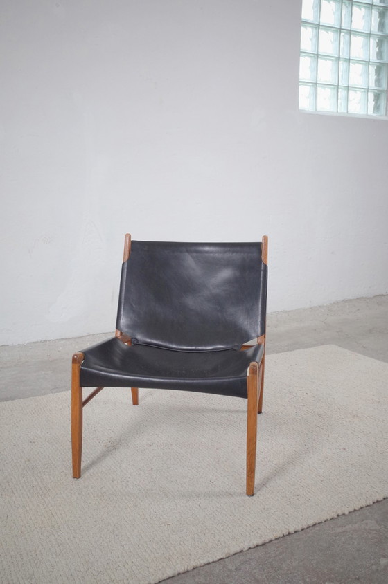 Image 1 of Armchair by Franz Xaver Lutz Saddle leather and oak