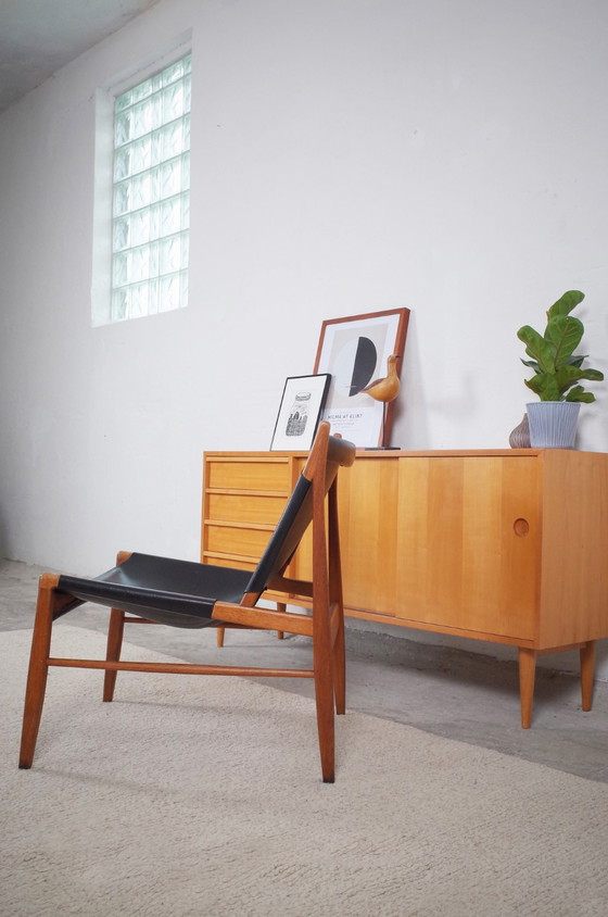 Image 1 of Armchair by Franz Xaver Lutz Saddle leather and oak