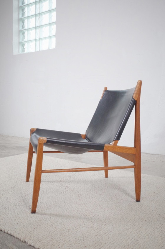 Image 1 of Armchair by Franz Xaver Lutz Saddle leather and oak