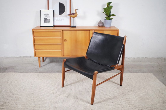 Image 1 of Armchair by Franz Xaver Lutz Saddle leather and oak