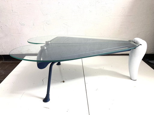 Postmodern coffee table in insect shape 80s design by Leolux