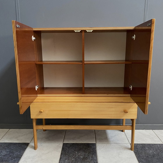 Image 1 of Jitona Highboard In Glossy Wood 1970S