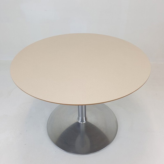 Image 1 of Vintage round wooden dining table by Pierre Paulin for Artifort, 2000