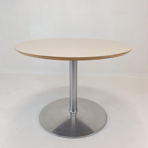 Image 1 of Vintage round wooden dining table by Pierre Paulin for Artifort, 2000