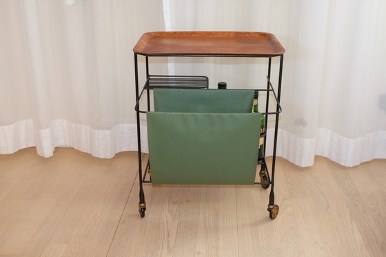 Image 1 of eewagen Bar trolley Serving trolley Magazine rack Jie Gantofta (?) Teak Sweden eb