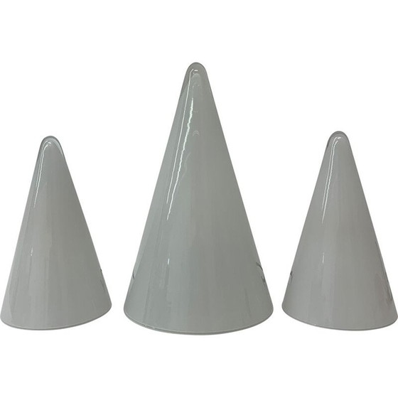 Image 1 of Set of 3 vintage teepee table lamps for SCE, 1970s