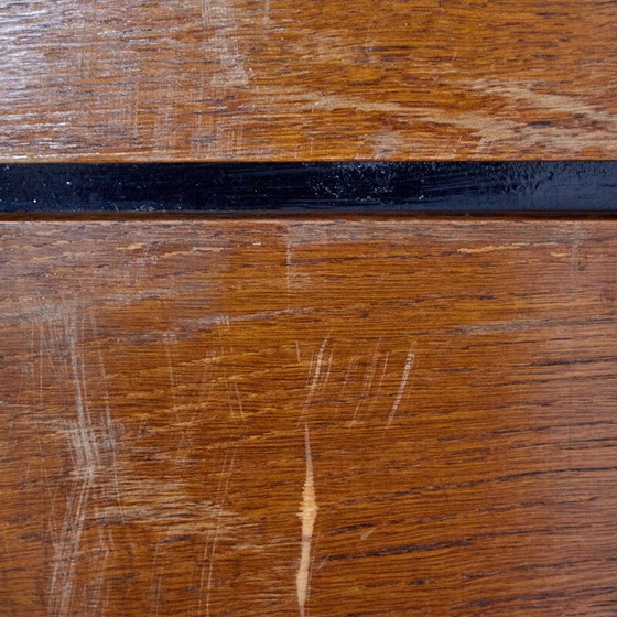 Image 1 of Mobiletto porta-tessere in legno d'epoca, 1970