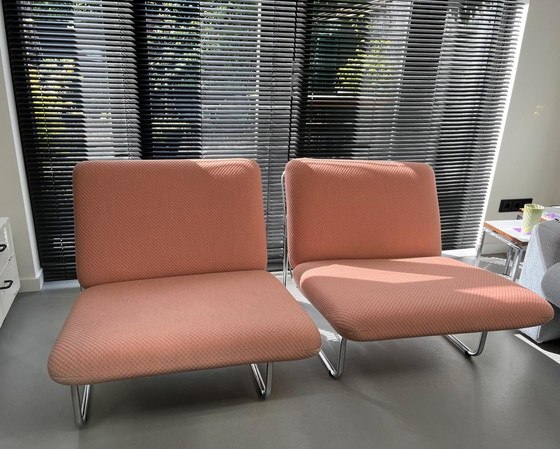 Image 1 of 2x Artifort Kho Liang Ie Lounge chair P656