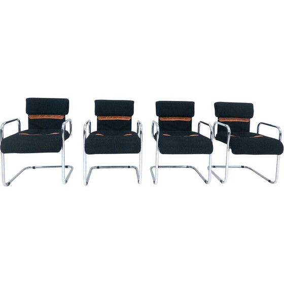 Image 1 of Set of 4 mid-century armchairs by Guido Faleschini, Italy 1970s