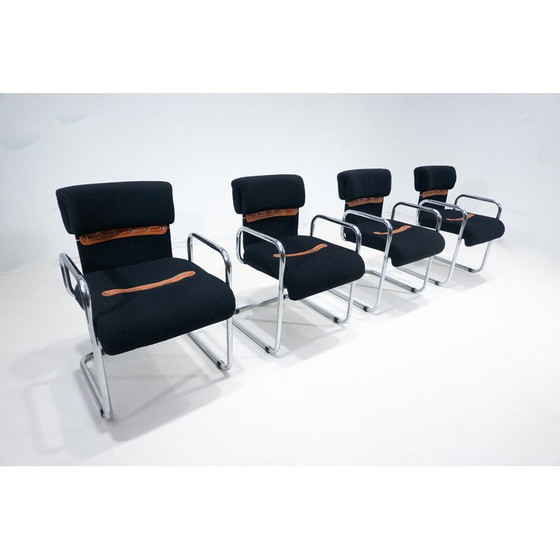 Image 1 of Set of 4 mid-century armchairs by Guido Faleschini, Italy 1970s