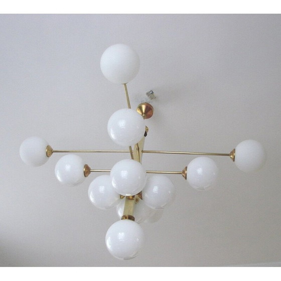 Image 1 of Lampadario vintage in ottone, 1970