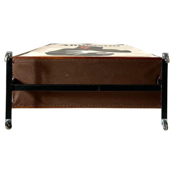 Image 1 of 1X Midcentury Modern Rolling Room Divider, Italy 1950S