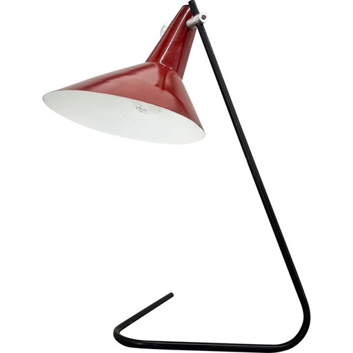 Vintage model ST30 metal table lamp by Josef Hurka for Kovona, Czechoslovakia 1960