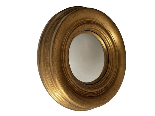 Gold Convex Mirror