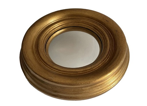 Gold Convex Mirror